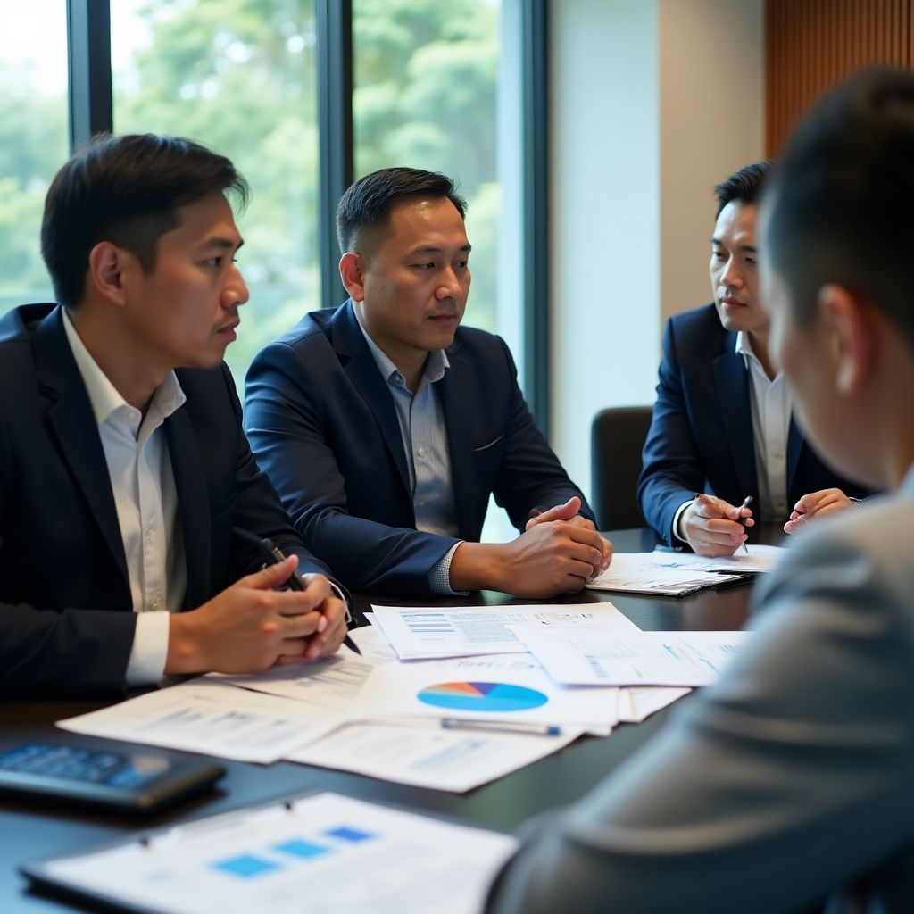 Corporate client meeting
